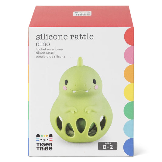 silicone rattle - dino