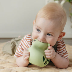 silicone rattle - dino