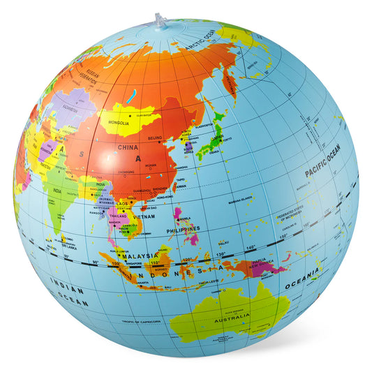 World Globe - Countries & Cities 50cm