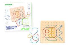 creative rubber band geoboard pattern puzzle game