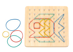 creative rubber band geoboard pattern puzzle game