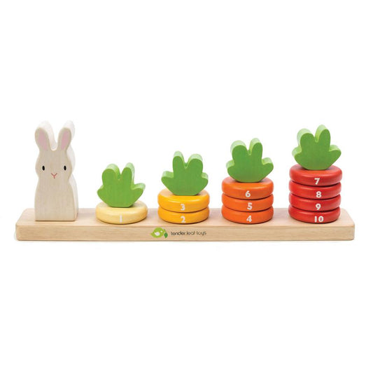 Counting Carrots Wooden Stacker