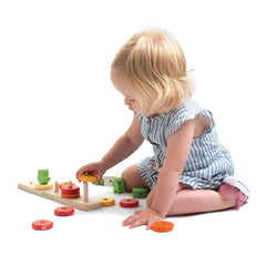 Counting Carrots Wooden Stacker