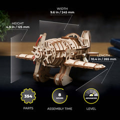 ugears mad hornet airplane