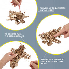 ugears mad hornet airplane