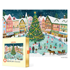 Werkshoppe 1000pc premium puzzle - Glitter town square