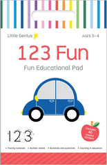 Little genius Vol 2  - Small activity pad- 123 fun ages 3-4