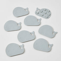 Baby bath anti slip set of 8 - Whale