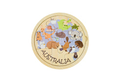9pcs wooden Australian jigsaw puzzle