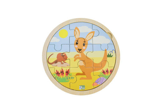 9pcs wooden Australian jigsaw puzzle