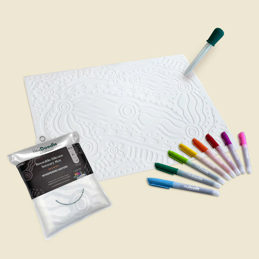 hey doodle - sensory mat whispering waters