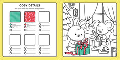 Happy Days - Cosy Christmas Advent Colouring Book (Hardback Edition)
