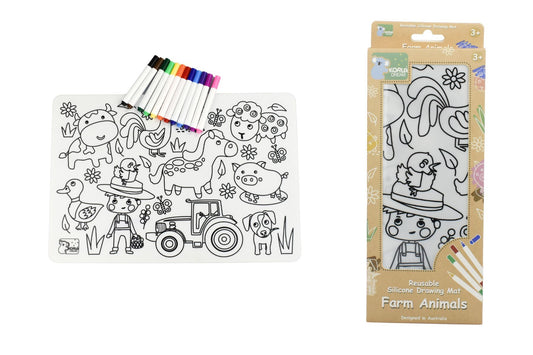 Reusable silicone drawing mat