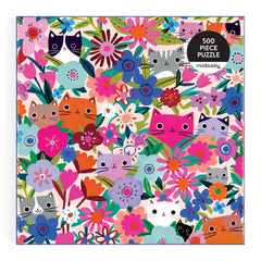 Blooming Cats Family Puzzle - 500pcs