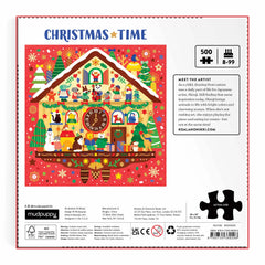 Mudpuppy - Christmas Time Foil Puzzle - 500pcs