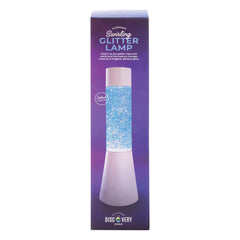 swirling glitter lamp