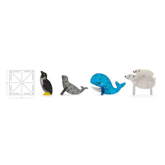 magna tiles - arctic animals 25 pc