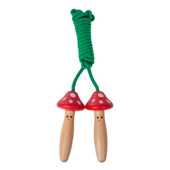 Wooden skipping rope - Toadstool