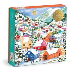Swiss Alpine Village Foil Puzzle - 500pc