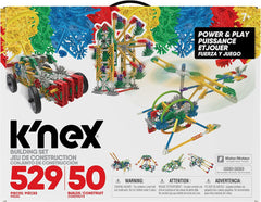 k'nex - power and play motorised 529 pieces