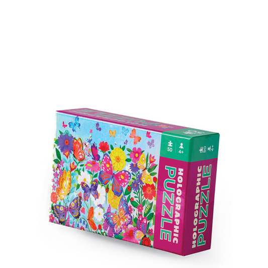 holographic - butterfly garden puzzle 50pcs