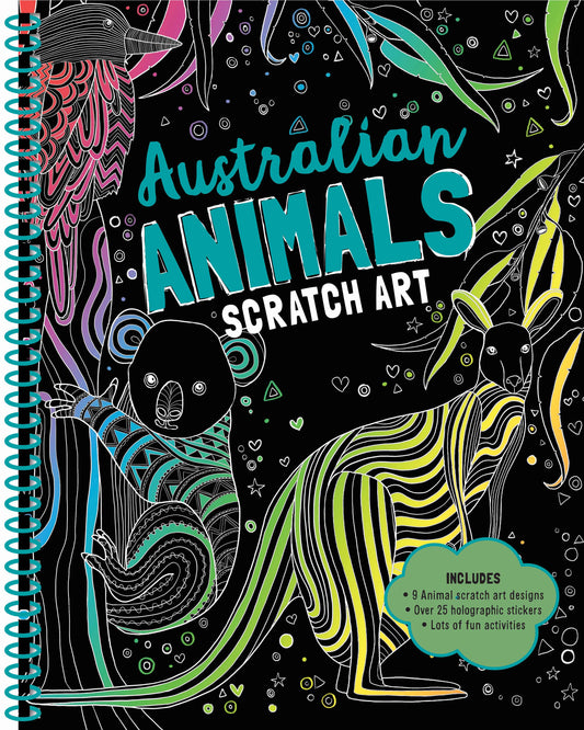 Scratch art - Australian animals