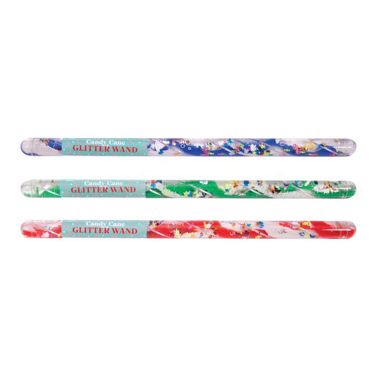 candy cane glitter wand