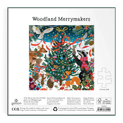 Galison - Woodland Merrymakers Foil Puzzle - 500pc