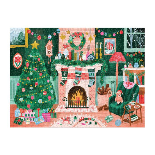 cosy by the fireplace puzzle - 1000pc