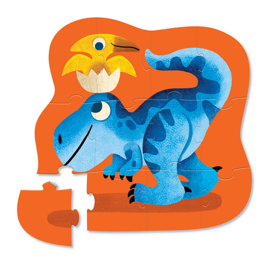 Mini puzzle 12pc - dino friends