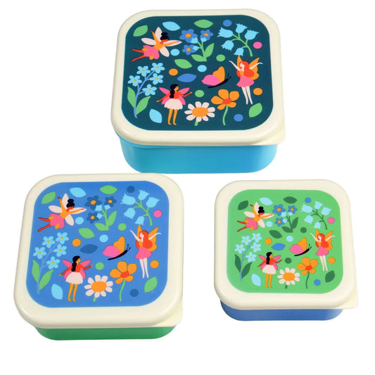 Rex London snack box set of 3 - Fairies in the garden