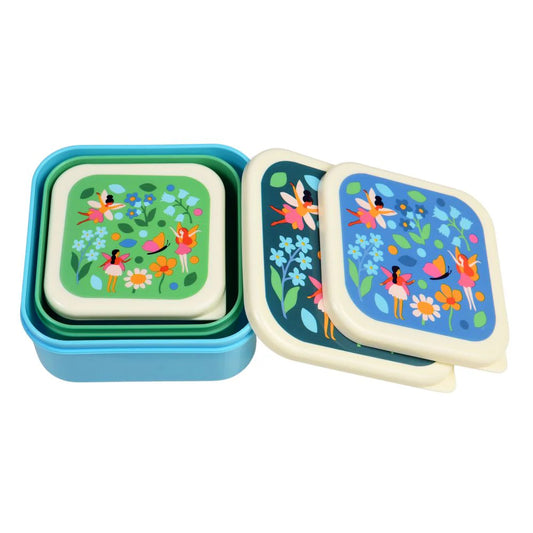 Rex London snack box set of 3 - Fairies in the garden