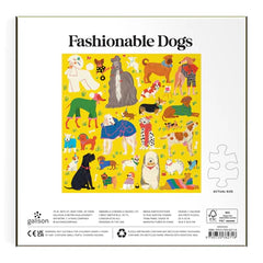 Galison - Fashionable Dogs 500 pc puzzle