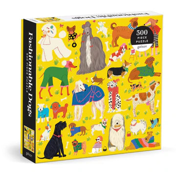 Galison - Fashionable Dogs 500 pc puzzle