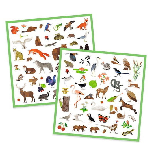 djeco - fauna 160 stickers