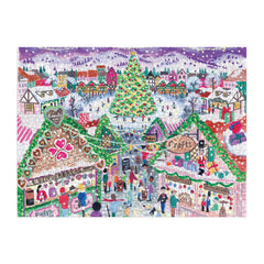 Galison - Storrings Holiday Village Market Foil Puzzle - 1000pc