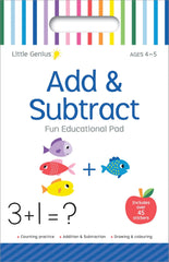 Little genius Vol 2  - small Activity pad- Add and subtract