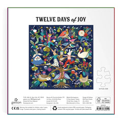 Twelve days of joy foil puzzle 500pc