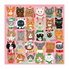 Galison - Festive Fur Balls Puzzle 500pc