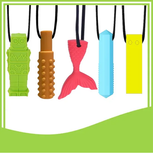 chewable necklace - set of 5