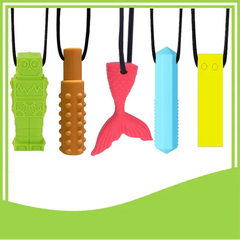 chewable necklace - set of 5