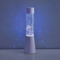swirling glitter lamp