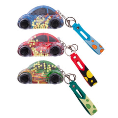 Water Filled Games Keychain - car