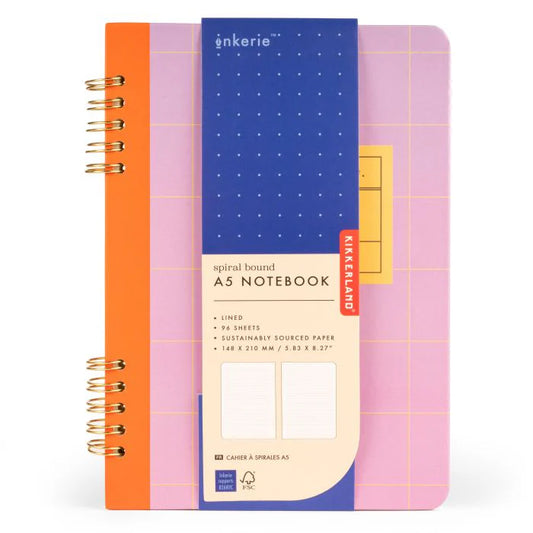 Spiral bound A5 Notebook