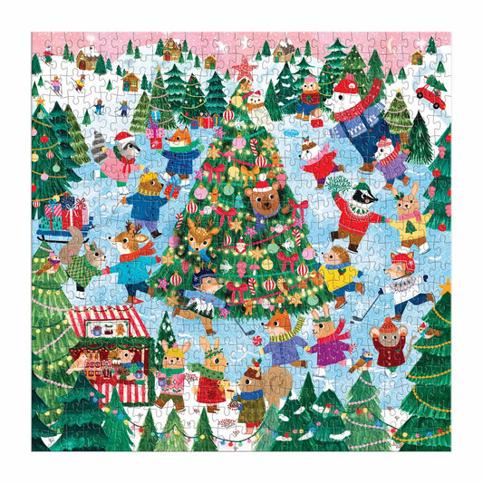 Mudpuppy - Winter Whirl Family Puzzle-500pc