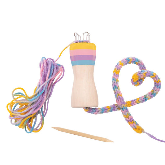 Rainbow french knitting