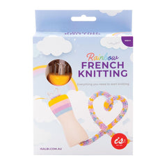 Rainbow french knitting