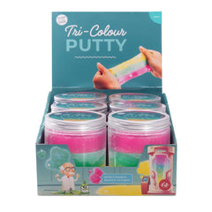 tri-coloured putty - glow in the dark