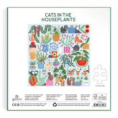 cats in houseplants puzzle - 500pc
