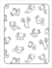 Gem art colouring book - Axolotls